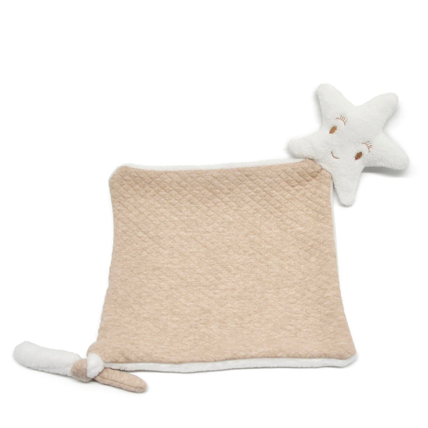Doudou knuffeldoek speendoek speenkoord living nature baby beige