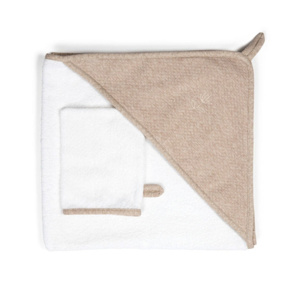 Cosy badcape + washandje